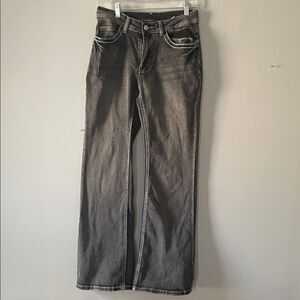 ROMWE Women's Gray Bootcut Jeans